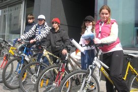 Ученики одной из столичных школ отправились в «европейский тур» по  Таллину на велосипедах